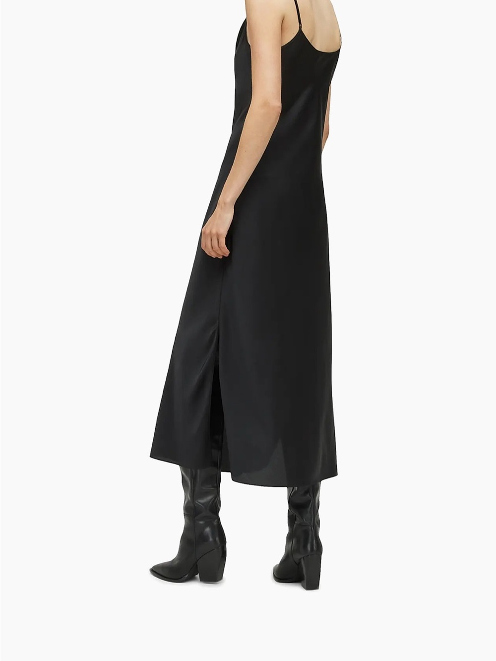 AllSaints Hadley Black Slip Maxi Dress- perfect condition!